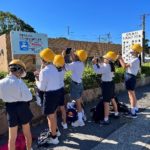 東桜島小学校５・６年生：「校区内待避壕調査」